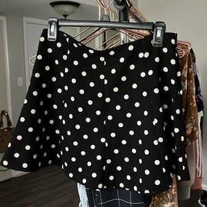 Forever 21 High-waisted, Polka Dot Mini Skirt - M